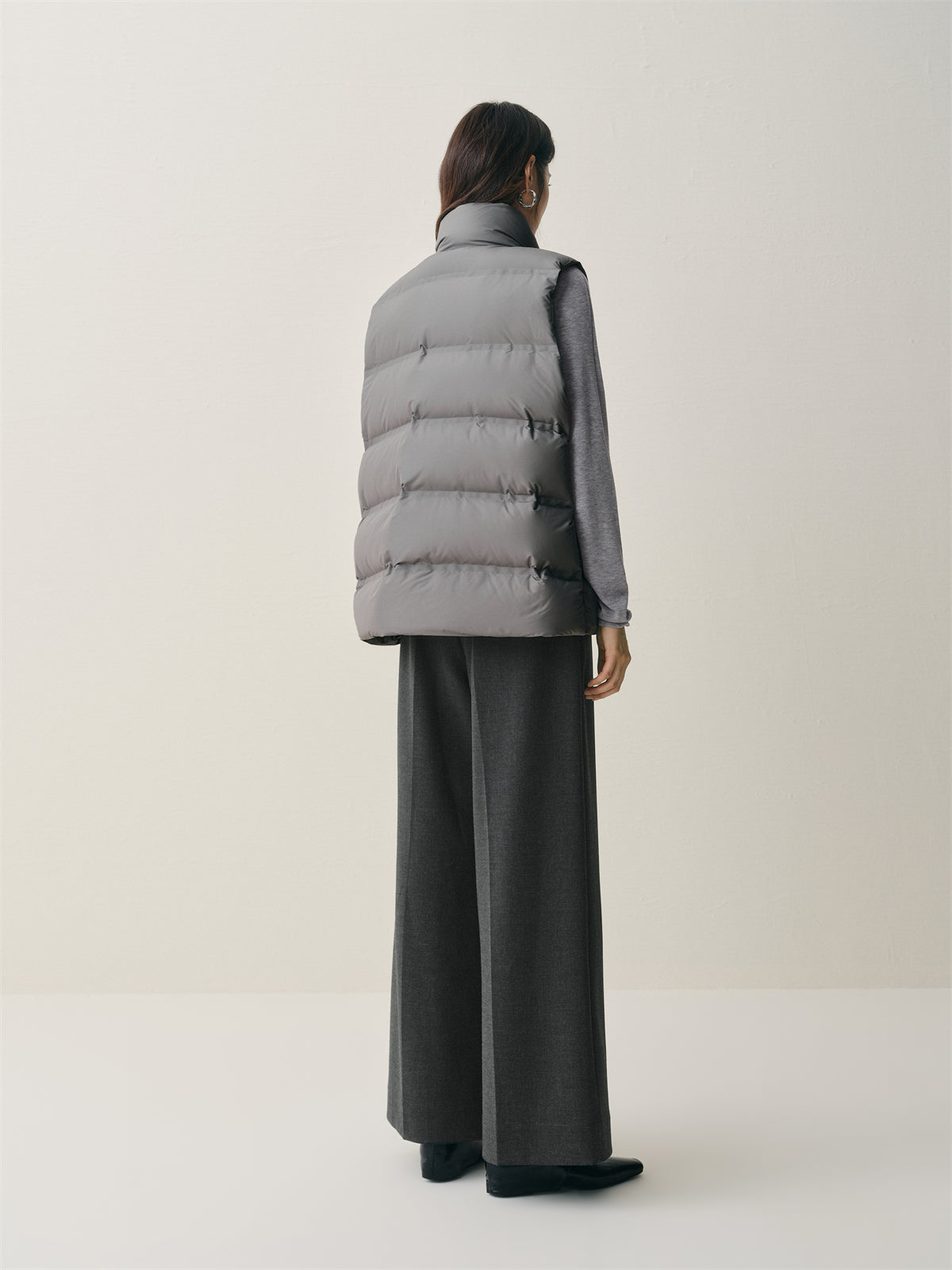 Women's Bonded Stand-Collar Down Vest