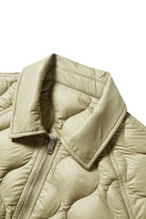 Women's Lightweight Puffer Jacket with Drawstring Hem