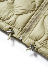Women's Lightweight Puffer Jacket with Drawstring Hem