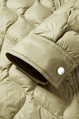 Women's Lightweight Puffer Jacket with Drawstring Hem