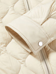 Women's Lightweight Puffer Jacket with Drawstring Hem