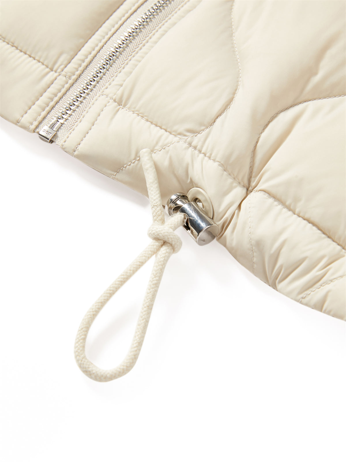 Women's Lightweight Puffer Jacket with Drawstring Hem