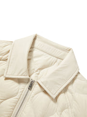 Women's Lightweight Puffer Jacket with Drawstring Hem