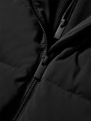 Women's Short Slim-Fit Down Jacket with Layered-Look Collar