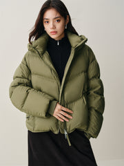 Women's Warm Waterproof Short Puffer Jacket