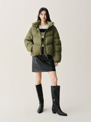 Women's Warm Waterproof Short Puffer Jacket