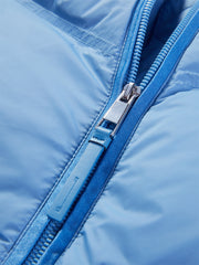 Women's Blue Cropped Puffer Jacket