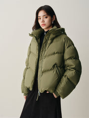 Women's Warm Waterproof Short Puffer Jacket