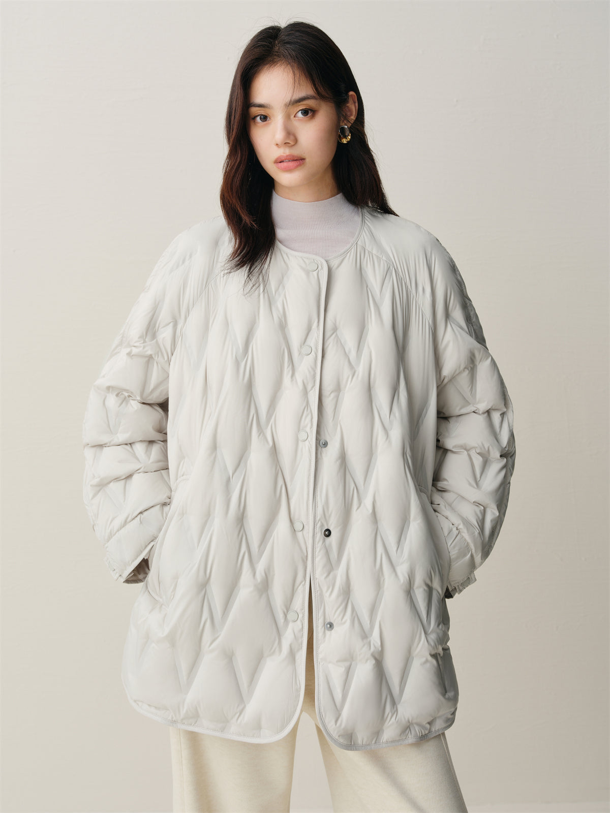 Women's Lightweight Crewneck Down Jacket