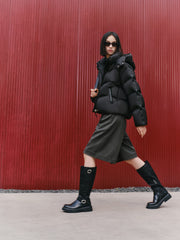 Women's Short Quilted Puffer Jacket