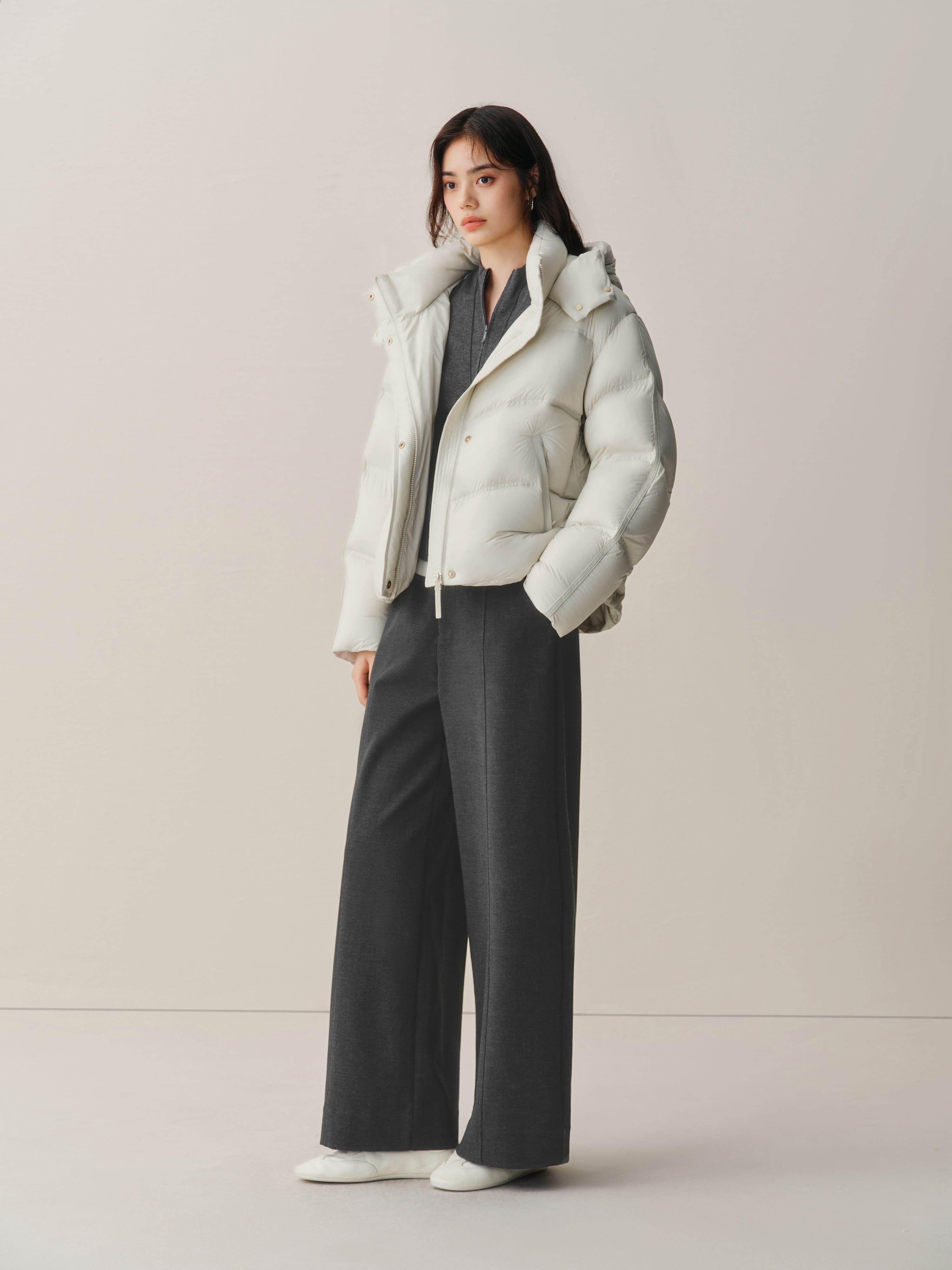 Women's Short Quilted Puffer Jacket