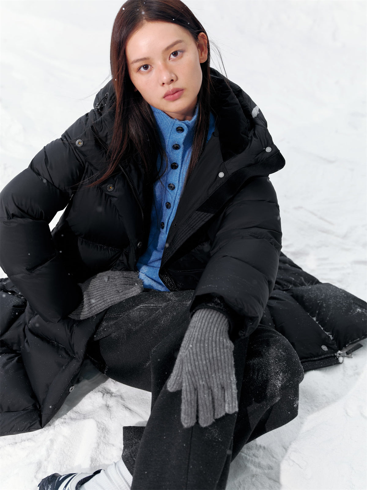 Women's Extra-Long Thermal Goose Down Coat
