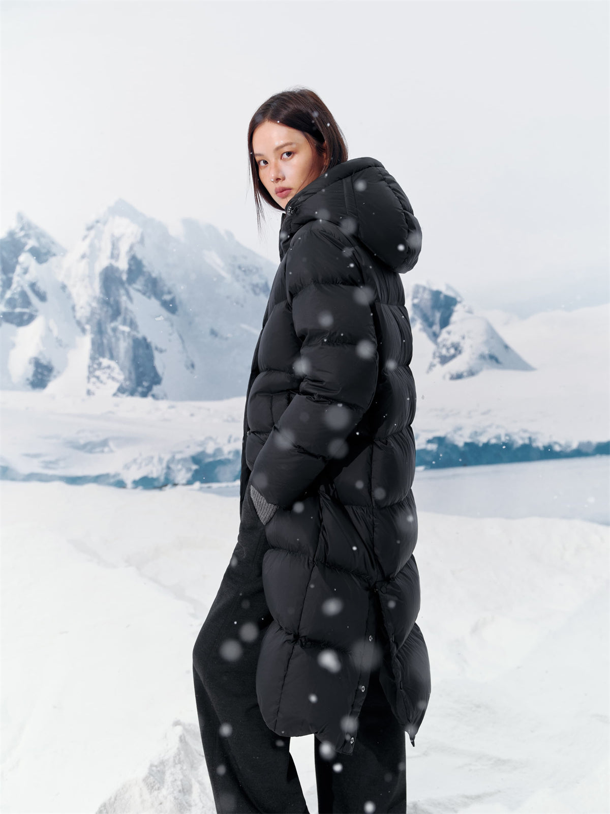 Women's Extra-Long Thermal Goose Down Coat