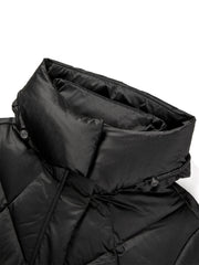 Women's Diamond-Quilted Drawstring Puffer Jacket