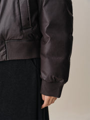 Women's Down Jacket with Detachable Raccoon Fur Collar