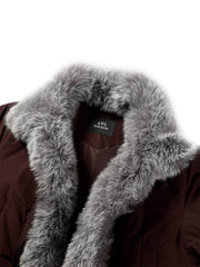 Women's Down Parka with Fox Fur Collar