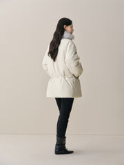 Women's Down Parka with Fox Fur Collar