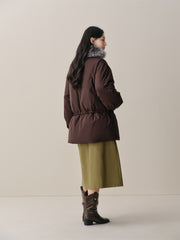 Women's Down Parka with Fox Fur Collar
