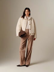 Women's Short Reversible Wool Jacket