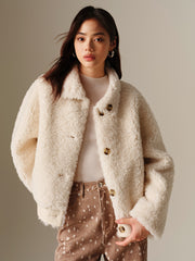 Women's Short Reversible Wool Jacket
