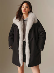 Women's Fox Fur Parka Coat