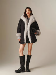 Women's Fox Fur Parka Coat