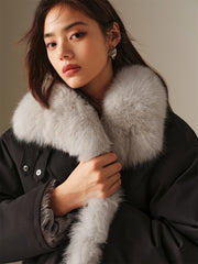 Women's Fox Fur Parka Coat