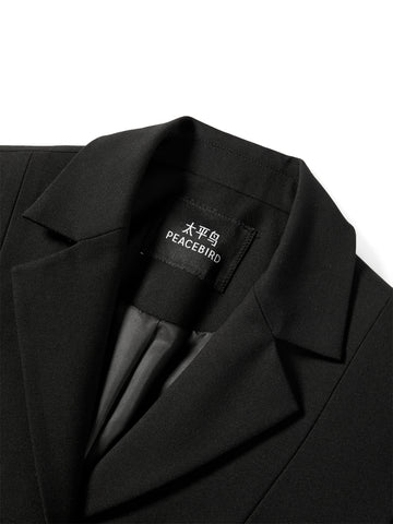 Women's Commuter Blazer with Detachable Belt