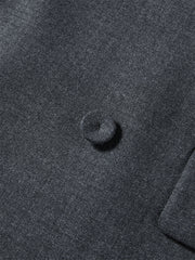 Women's Grey Peak-Lapel Blazer