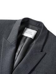 Women's Grey Peak-Lapel Blazer