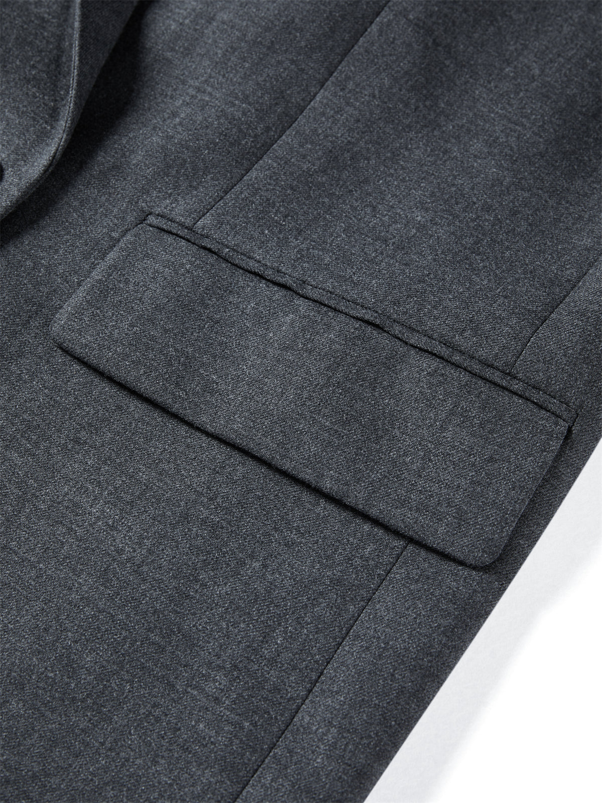 Women's Grey Peak-Lapel Blazer