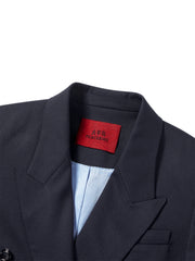 Women's Contrast Notch-Lapel Blazer