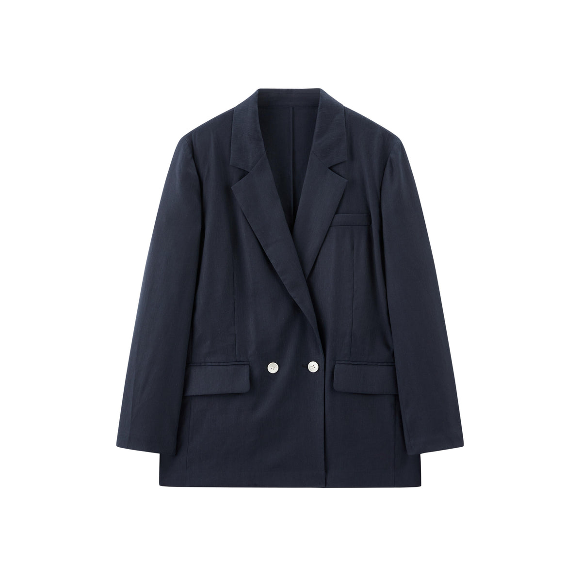 Women's Linen-Lyocell Double-Breasted Blazer