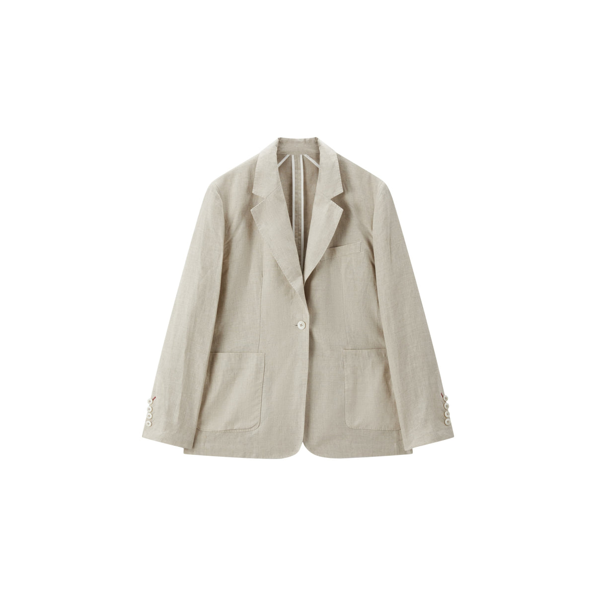 Women's Casual Linen Detachable-Lining Blazer
