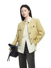 Women's Slim Fit Tweed Jacket