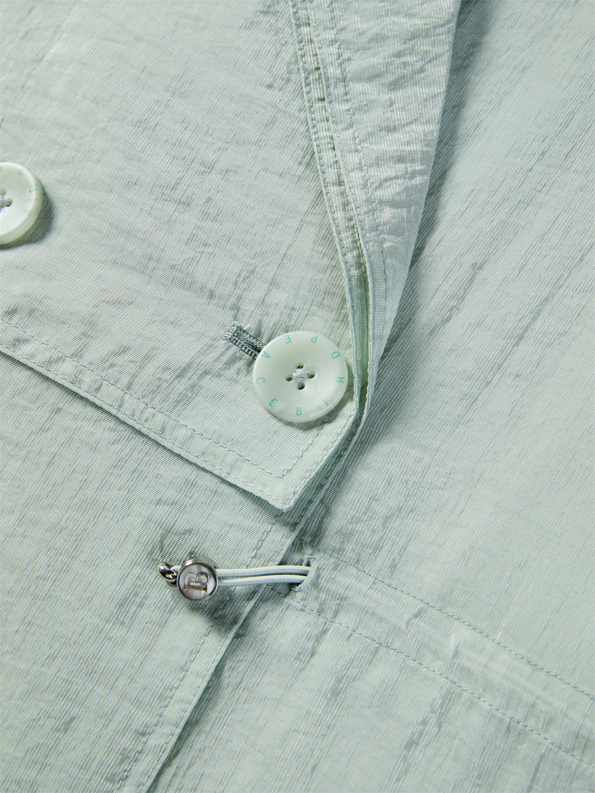Women's Textured Acetate-Blend Lightweight Trench Jacket