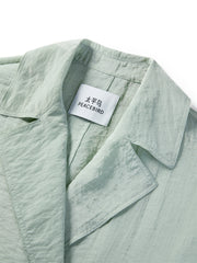 Women's Textured Acetate-Blend Lightweight Trench Jacket