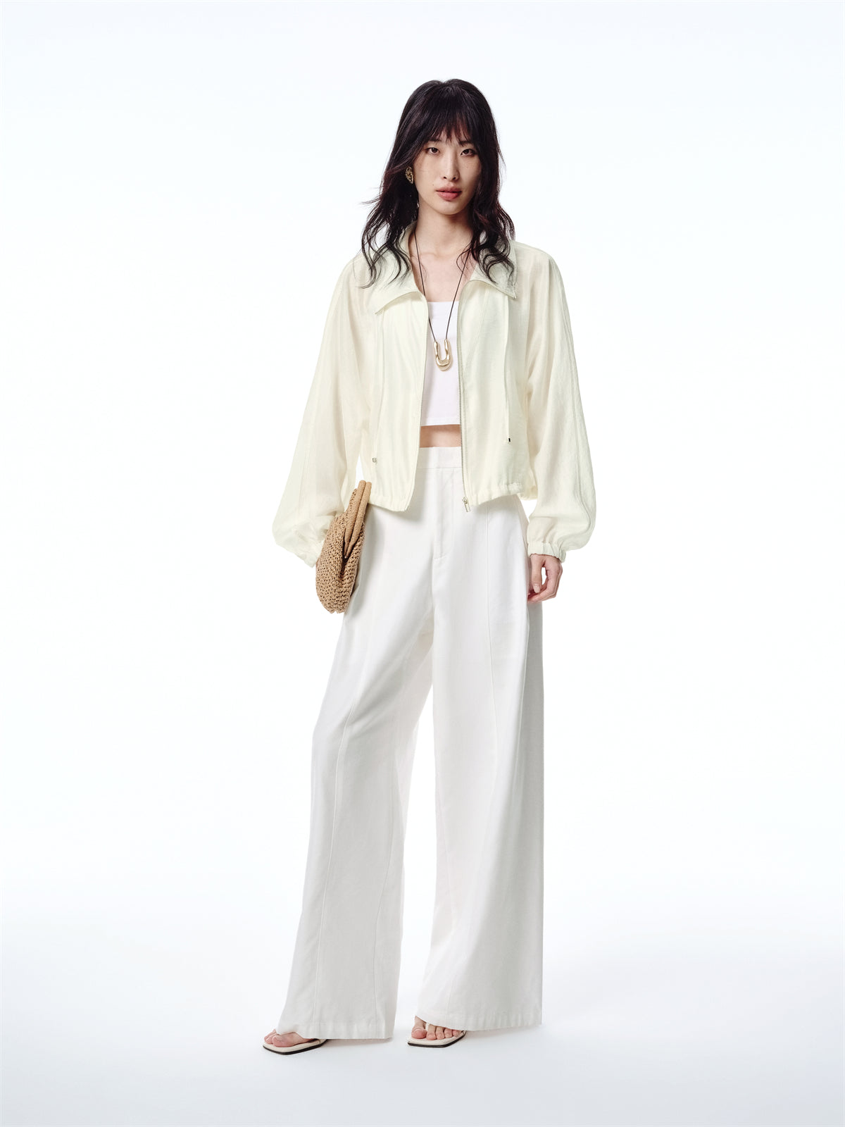 Women's Lightweight Tencel Lapel Jacket