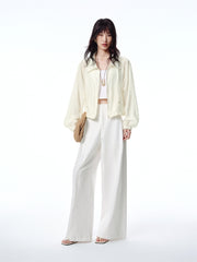 Women's Lightweight Tencel Lapel Jacket