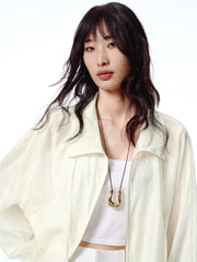 Women's Lightweight Tencel Lapel Jacket