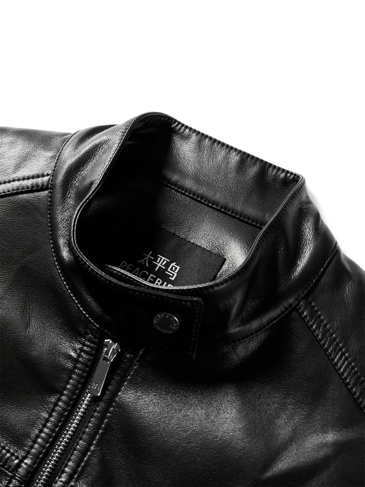 Women's Cropped Moto-Style PU Jacket