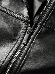 Women's Cropped Moto-Style PU Jacket