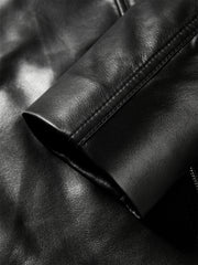 Women's Cropped Moto-Style PU Jacket