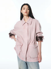 Women's Utility Jacket with Drawstring Waist