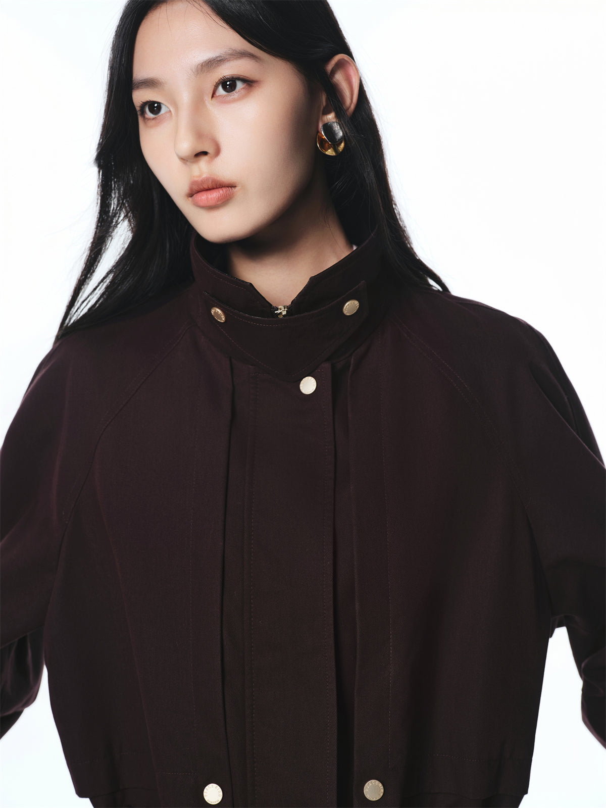 Women's Barn-Style Longline Trench Coat