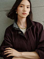 Women's Barn-Style Longline Trench Coat