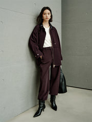 Women's Barn-Style Longline Trench Coat
