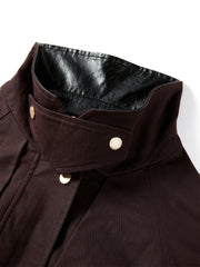 Women's Barn-Style Longline Trench Coat