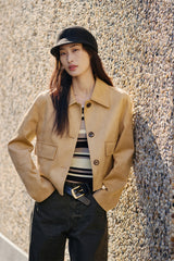 Women's Short Faux Suede Jacket