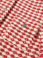 Women's Cropped Tweed-Texture Round-Neck Jacket